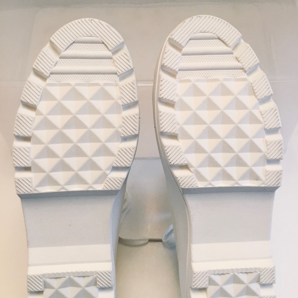 SINCERELY JULES VASCO White Canvas Platform Sneakers Low Cut Lace-up Size-10 NEW - Picture 13 of 15